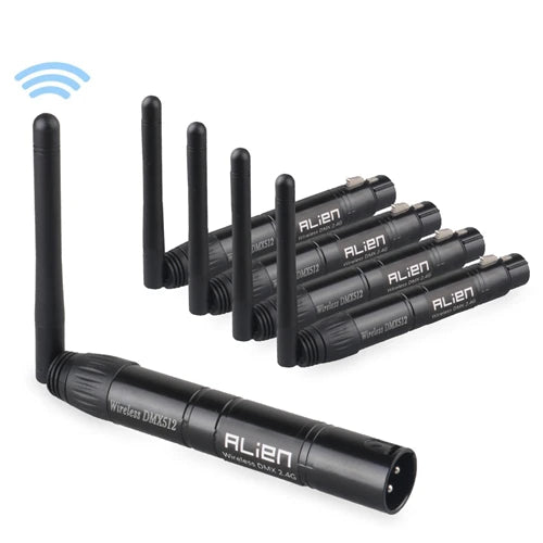 ALIEN DMX512 Contrôleur sans fil Récepteur Émetteur 2.4G ISM Dif Distance de communication 300m pour Scène Par DJ Disco Bar Lumières
