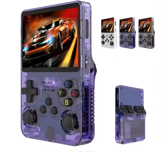 Console de jeu vidéo portable rétro R36S, écran IPS de 3.5 pouces, lecteur vidéo de poche portable pour enfants, 64 Go, plus de 10 000 jeux, système ArkOS