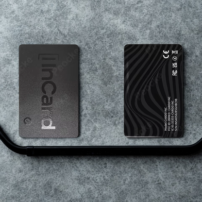 Carte de suivi pour portefeuille Carte ultra-mince avec localisation GPS, étiquette intelligente anti-perte, compatible Android et Find My, appareil Bluetooth, longue durée de batterie, traceur pour clés.