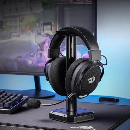 Redragon H858 casque de jeu, tri-mode 2.4GHz / Bluetooth / filaire, coloris gris