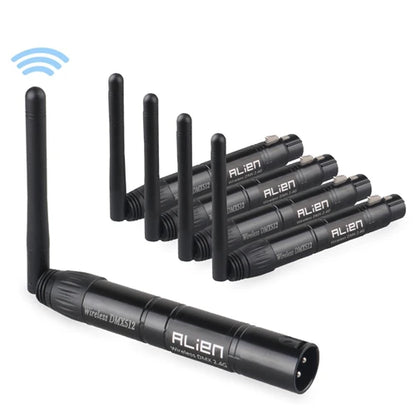 ALIEN DMX512 Contrôleur sans fil Récepteur Émetteur 2.4G ISM Dif Distance de communication 300m pour Scène Par DJ Disco Bar Lumières