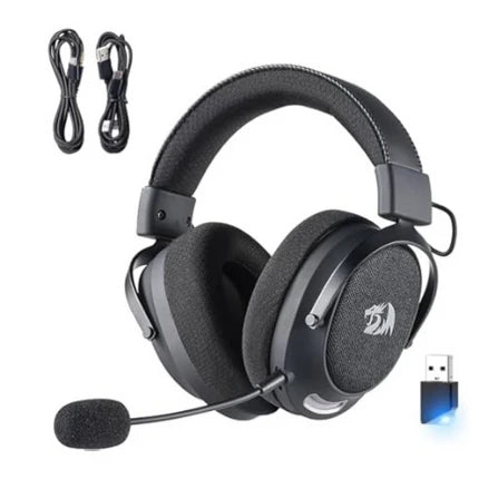 Redragon H858 casque de jeu, tri-mode 2.4GHz / Bluetooth / filaire, coloris gris