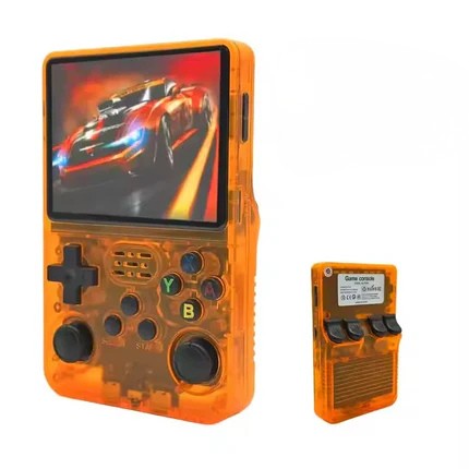 Console de jeu vidéo portable rétro R36S, écran IPS de 3.5 pouces, lecteur vidéo de poche portable pour enfants, 64 Go, plus de 10 000 jeux, système ArkOS